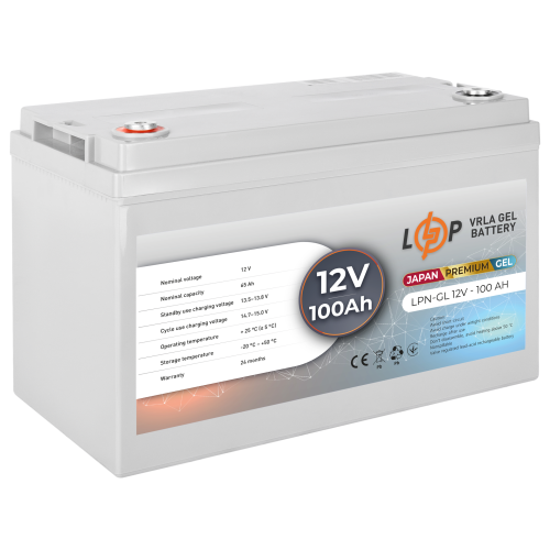 Акумулятор гелевий LPN-GL 12V - 100 Ah