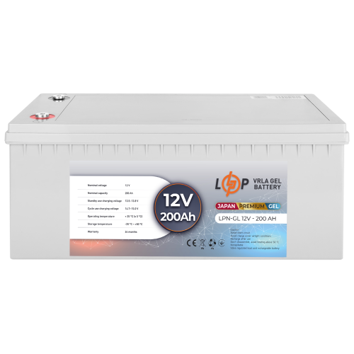 Акумулятор гелевий LPN-GL 12V - 200 Ah