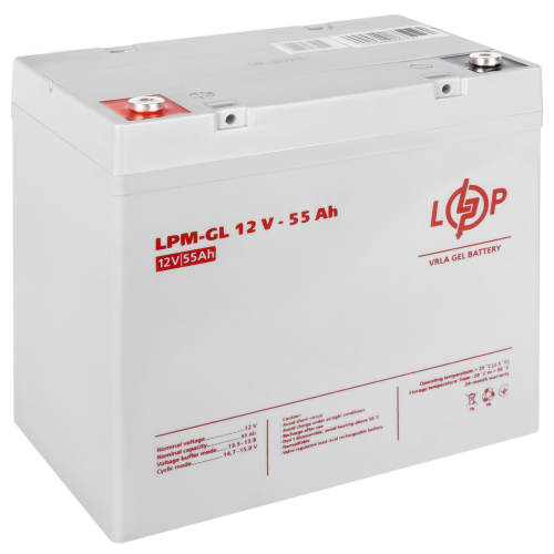 Акумулятор гелевый LPM-GL 12V - 55 Ah