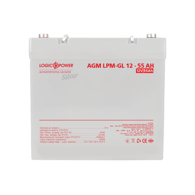 Акумулятор гелевий LP-GL 12V - 55 Ah Silver