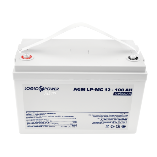 Акумулятор мультигелевий LP-MG 12V - 100 Ah Silver Акумулятор мультигелевий LP-MG 12V - 100 Ah Silver