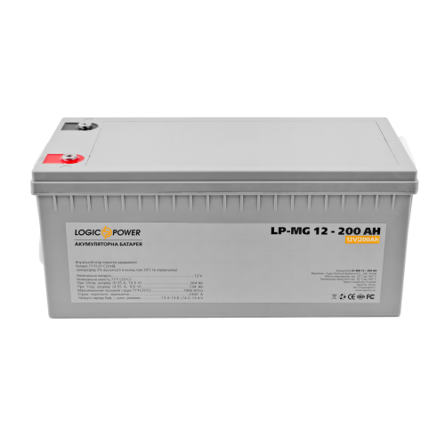 Акумулятор мультигелевий LP-MG 12V - 200 Ah Silver Акумулятор мультигелевий LP-MG 12V - 200 Ah Silver