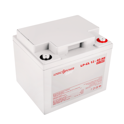 Акумулятор гелевий 12V - 40 Ah LogicPower LP-GL Silver Акумулятор гелевий 12V - 40 Ah LogicPower LP-GL Silver
