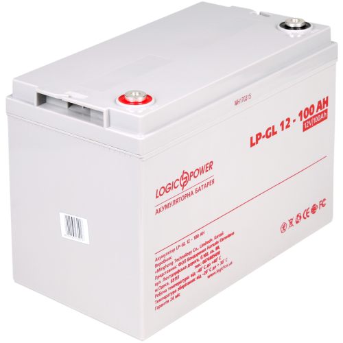Акумулятор гелевий 12V - 100 Ah LogicPower LP-GL Silver