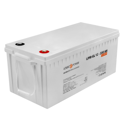 Акумулятор гелевий 12V - 200 Ah LogicPower LP-GL Silver Акумулятор гелевий 12V - 200 Ah LogicPower LP-GL Silver