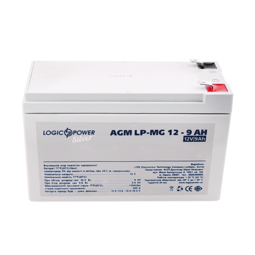 Акумулятор мультигелевий LP-MG 12V - 9 Ah Silver Акумулятор мультигелевий LP-MG 12V - 9 Ah Silver
