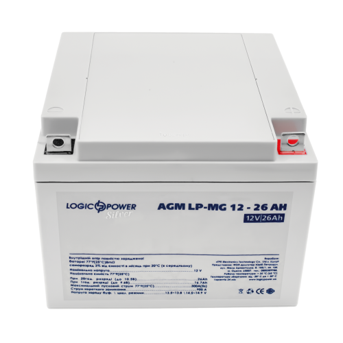 Акумулятор мультигелевий LP-MG 12V - 26 Ah Silver Акумулятор мультигелевий LP-MG 12V - 26 Ah Silver
