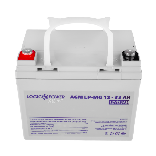 Акумулятор мультигелевий LP-MG 12V - 33 Ah Silver Акумулятор мультигелевий LP-MG 12V - 33 Ah Silver