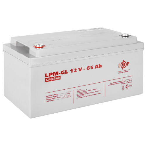 Акумулятор гелевий LPM-GL 12V - 65 Ah