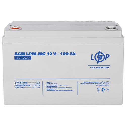 Акумулятор мультигелевий LPM-MG 12V - 100 Ah Акумулятор мультигелевий LPM-MG 12V - 100 Ah