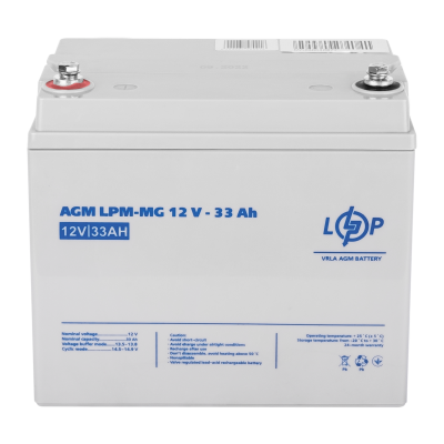 Акумулятор мультигелевий AGM LPM-MG 12V - 33 Ah для TESLA