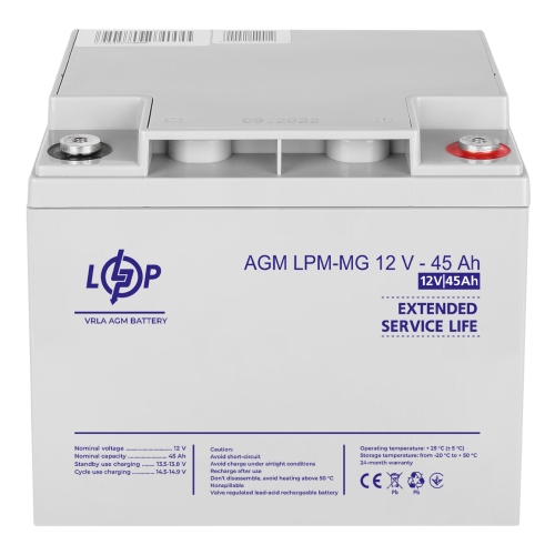 Акумулятор мультигелевий LPM-MG 12V - 45 Ah Акумулятор мультигелевий LPM-MG 12V - 45 Ah