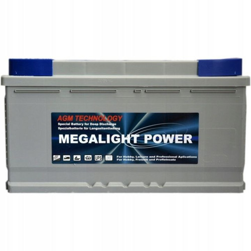 Акумулятор AGM 12V 100Ah Megalight Power для інверторів та ДЖБ