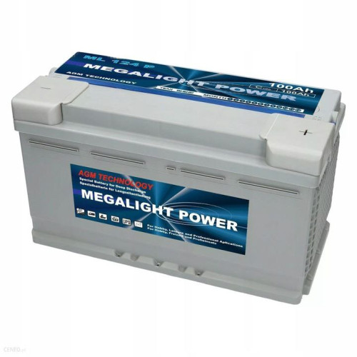 Акумулятор AGM 12V 100Ah Megalight Power для інверторів та ДЖБ