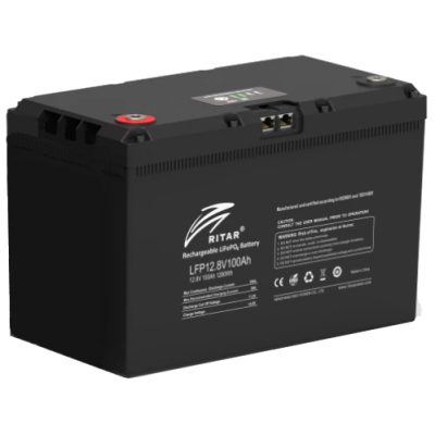 Акумулятор Ritar LiFePO4 12.8V100AH (1280 W*h) G24 (літій-залізо-фосфатний) з системою підігріву та bluetooth Акумулятор Ritar LiFePO4 12.8V100AH (1280 W*h) G24 (літій-залізо-фосфатний) з системою підігріву та bluetooth