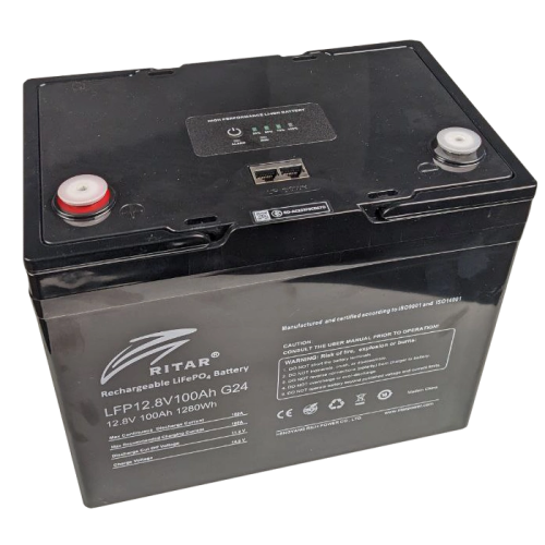 Ritar LFP12.8V100AHG24 Акумуляторна батарея з bluetooth