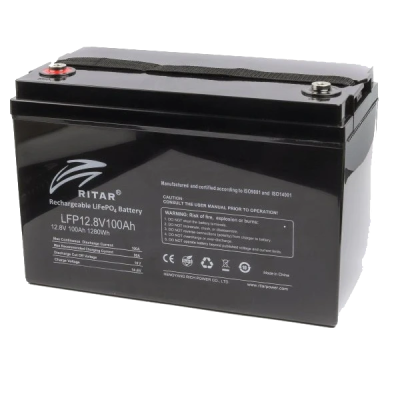 Акумулятор Ritar LiFePO4 12.8V100AH (1280 W*h) G24 (літій-залізо-фосфатний) Акумулятор Ritar LiFePO4 12.8V100AH (1280 W*h) G24 (літій-залізо-фосфатний)
