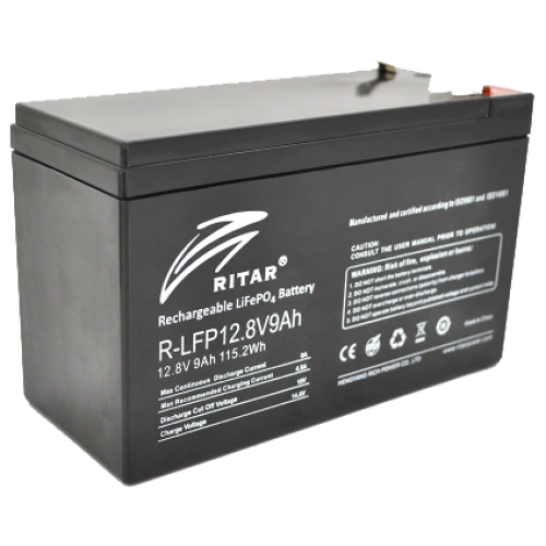 Ritar LiFePO4 12.8В 9А•г Літієва акумуляторна батарея
