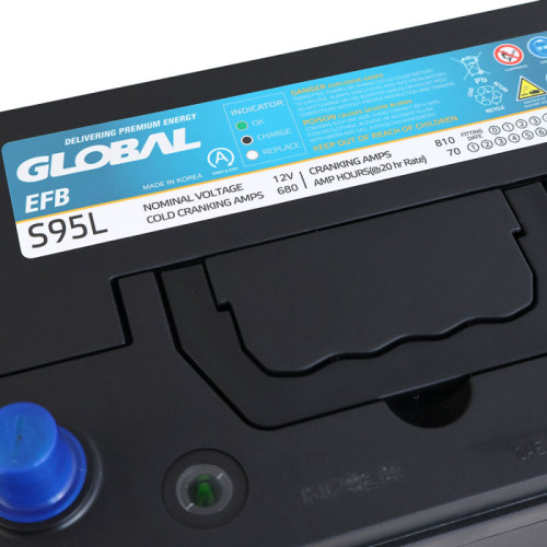 Автомобільний акумулятор GLOBAL Asia EFB 70Ah, 680A, R+ (EFB S95L) (Корея ROCKET) Автомобільний акумулятор GLOBAL Asia EFB 70Ah, 680A, R+ (EFB S95L) (Корея ROCKET)