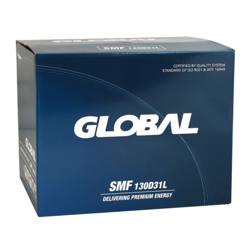 Автомобільний акумулятор GLOBAL Asia SMF 100Ah, 850A, R+ (SMF 130D31L) (D31), н.к. (Корея ROCKET) Автомобільний акумулятор GLOBAL Asia SMF 100Ah, 850A, R+ (SMF 130D31L) (D31), н.к. (Корея ROCKET)