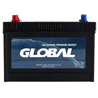 Автомобільний акумулятор GLOBAL Asia SMF 100Ah, 860A, L+ (SMF M31-114) (M31) подвійна клема (John Deere)