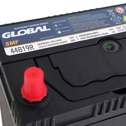 Автомобільний акумулятор GLOBAL Asia 42Ah, 360A, L+ (SMF 44B19R) (B19) т.к., н.к. (Корея ROCKET)