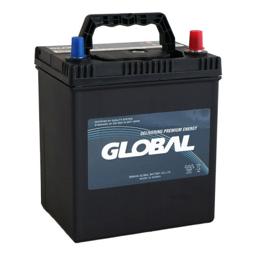 Автомобільний акумулятор GLOBAL Asia 42Ah, 360A, R+ (SMF 44B19L) (B19) т.к., н.к. (Корея ROCKET)