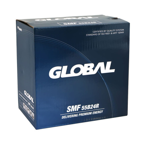 Автомобільний акумулятор GLOBAL Asia SMF 45Ah, 430A, L+ (SMF 55B24R) (B24) т.к., н.к.