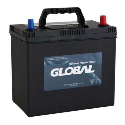 Автомобільний акумулятор GLOBAL Asia SMF 45Ah, 430A, R+ (SMF 55B24L) (B24) т.к., н.к. Автомобільний акумулятор GLOBAL Asia SMF 45Ah, 430A, R+ (SMF 55B24L) (B24) т.к., н.к.