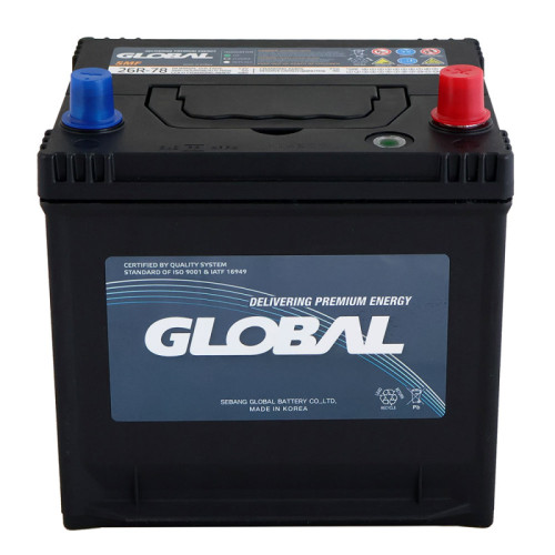 Автомобільний акумулятор GLOBAL Asia SMF 50Ah, 580A, R+ (SMF 26R-78) (26), н.к.