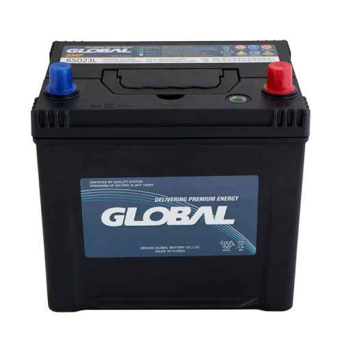 Автомобільний акумулятор GLOBAL Asia SMF 60Ah, 500A, R+ (SMF 65D23L) (D23), н.к. Автомобільний акумулятор GLOBAL Asia SMF 60Ah, 500A, R+ (SMF 65D23L) (D23), н.к.