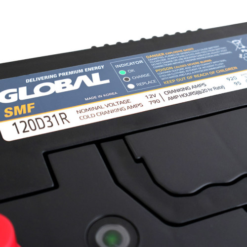 Автомобільний акумулятор GLOBAL Asia SMF 95Ah, 800A, L+ (SMF 120D31R) (D31), н.к.