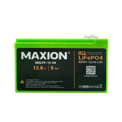 Литиевые аккумуляторы MAXION LiFePO4 MXLFP-12-09 (12V; 9Ah) Литиевые аккумуляторы MAXION LiFePO4 MXLFP-12-09 (12V; 9Ah)