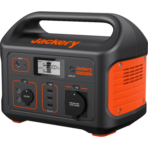 Зарядна станція Jackery Explorer 500EU, 500 Вт, 518 Вт/год (повербанк для ноутбука) EU