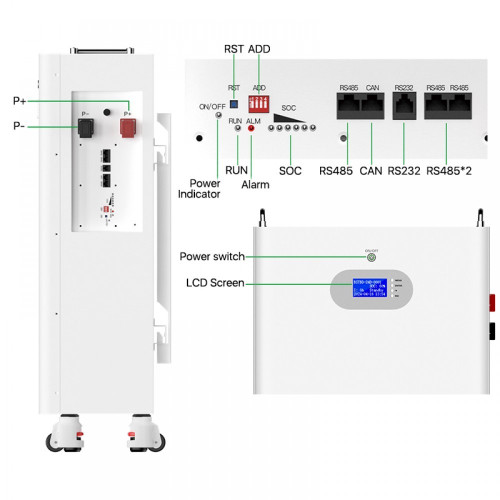 Акумулятор Basen Green LiFePO4 51,2V/280AH (14336W*h), Smart BMS, Bluetooth APP (літій-залізо-фосфатний акумулятор для ДБЖ (UPS)) Акумулятор Basen Green LiFePO4 51,2V/280AH (14336W*h), Smart BMS, Bluetooth APP (літій-залізо-фосфатний акумулятор для ДБЖ (UPS))