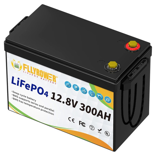 Акумулятор FlyPower LiFePO4 12V/300AH, 3840W*h (літій-залізо-фосфатний акумулятор для ДБЖ (UPS))