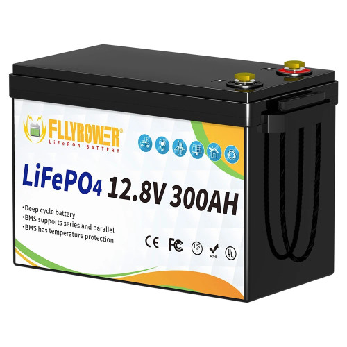 Акумулятор FlyPower LiFePO4 12V/300AH, 3840W*h (літій-залізо-фосфатний акумулятор для ДБЖ (UPS))