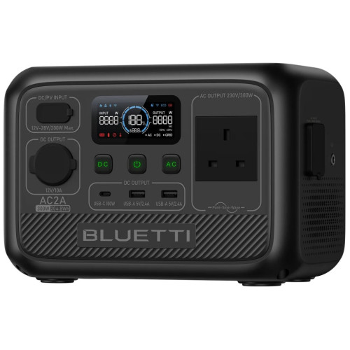 Зарядна станція Bluetti AC2A, 300 Вт, 204 Вт*год (електростанція для дому, Bluetooth APP, UPS, ДБЖ ) UK