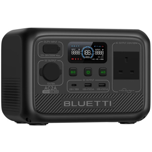 Зарядна станція Bluetti AC2A, 300 Вт, 204 Вт*год (електростанція для дому, Bluetooth APP, UPS, ДБЖ ) UK