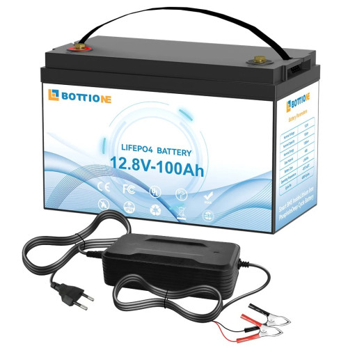 Акумулятор Bottione LiFePO4 12.8V/100AH (1280W*h) (літій-залізо-фосфатний акумулятор для ДБЖ (UPS))