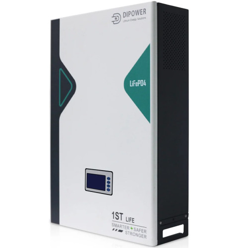 Акумулятор Dipower LiFePO4, Wall Mounted 51,2V/100AH, 5120W*h (літій-залізо-фосфатний акумулятор для ДБЖ (UPS)) Акумулятор Dipower LiFePO4, Wall Mounted 51,2V/100AH, 5120W*h (літій-залізо-фосфатний акумулятор для ДБЖ (UPS))