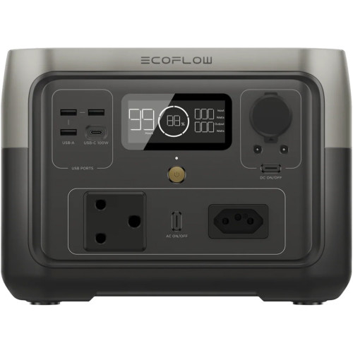 Зарядна станція EcoFlow River 2 Max 500 Вт, 512 Вт*год, ZMR610-B (електростанція для дому) SA