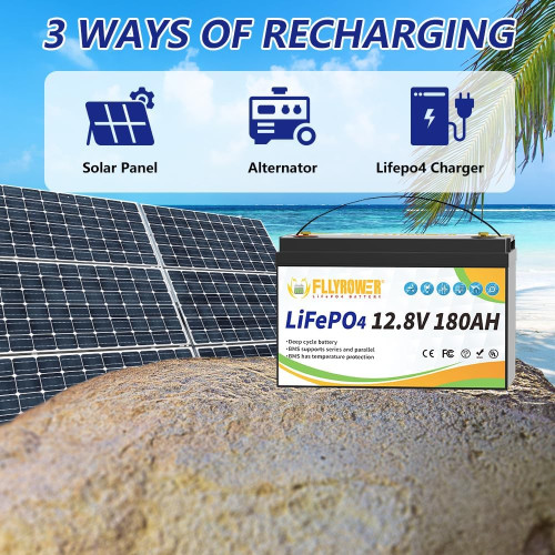 Акумулятор FlyPower LiFePO4 12V/180AH, 2304W*h (літій-залізо-фосфатний акумулятор для ДБЖ (UPS)) Акумулятор FlyPower LiFePO4 12V/180AH, 2304W*h (літій-залізо-фосфатний акумулятор для ДБЖ (UPS))