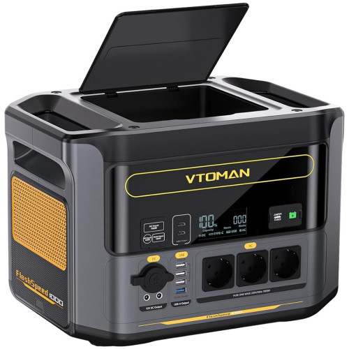 Зарядна станція Vtoman FlashSpeed 1000, 1000Вт, 828 Вт*год (електростанція для дому, UPS, ДБЖ)