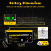 Акумулятор GoKwt LiFePO4 25,6V/100AH (2560W*h), з дисплеєм (літій-залізо-фосфатний акумулятор для ДБЖ (UPS)) Акумулятор GoKwt LiFePO4 25,6V/100AH (2560W*h), з дисплеєм (літій-залізо-фосфатний акумулятор для ДБЖ (UPS))