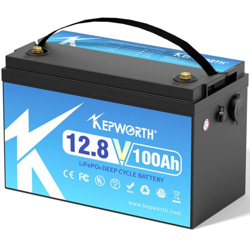 Акумулятор Kepworth LiFePO4 12V/100AH (1280W*h) (332х176х225 мм, для будинку, котла, сонячних батарей)