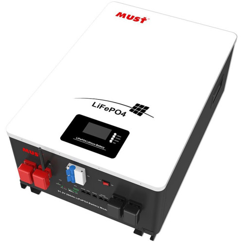 Акумулятор Must LP16-48200, LiFePO4, 51.2V 200AH, 100A/100A (10240 W*h) (W-iFi Smart BMS, літій-залізо-фосфатний акумулятор для ДБЖ (UPS)) Акумулятор Must LP16-48200, LiFePO4, 51.2V 200AH, 100A/100A (10240 W*h) (W-iFi Smart BMS, літій-залізо-фосфатний акумулятор для ДБЖ (UPS))