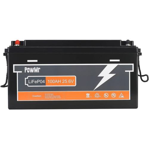 Акумулятор PowMr POW-100AH-25.6V, 25.6V/100Ah, 2560W*h (LiFePO4, для будинку, котла, сонячних батарей) Акумулятор PowMr POW-100AH-25.6V, 25.6V/100Ah, 2560W*h (LiFePO4, для будинку, котла, сонячних батарей)