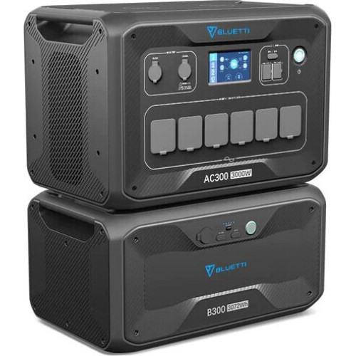 Зарядна станція Bluetti AC300+B300, 3000 Вт, 3072 Вт/год (електростанція для дому, UPS, ДБЖ) EU