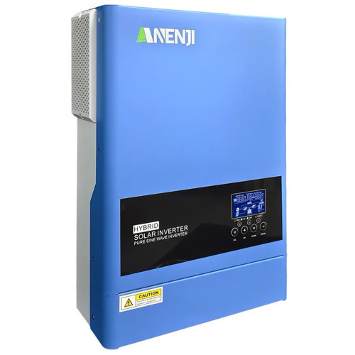 Гібридний інвертор Anenji ANJ-6200-48V-WIFI, 48 В, 6200 Вт (безперебійник, UPS, ДБЖ) Гібридний інвертор Anenji ANJ-6200-48V-WIFI, 48 В, 6200 Вт (безперебійник, UPS, ДБЖ)